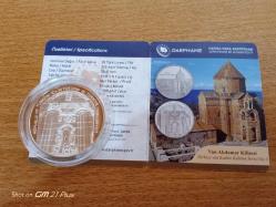 Van Akdamar Kilisesi- Darphane  Gümüş Hatıra Para (sertifikalı)