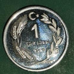 LOT.17 » 2021  YILI DARPHANE GÜMÜŞ ( 6 Gr) 1 LİRA ÇİL. *SADECE SETTE BULUNUR