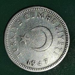 TÜRKİYE  1947  50 KURUŞ  GÜMÜŞ 4 GRAM