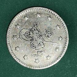 OSMANLI İMPARATORLUĞU SULTAN  ABDULHAMİD 1293/33  1   KURUŞ  GÜMÜŞ  1,1 GRAM