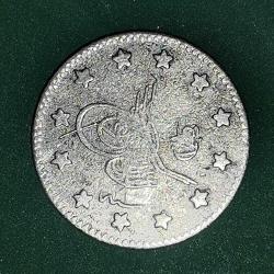 OSMANLI İMPARATORLUĞU SULTAN  ABDULHAMİD 1293/  1   KURUŞ  GÜMÜŞ  1,1 GRAM