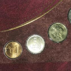 TÜRKİYE  2021  TEDAVÜL MADENİ PARA SETİ   1 TL JETON  GÜMÜŞ 6 GRAM