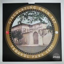 TÜRKİYE  2020  TEDAVÜL MADENİ PARA SETİ   1 TL JETON  GÜMÜŞ 6 GRAM
