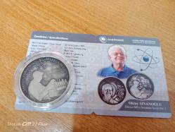 Oktay Sinanoğlu Darphane Sertifikalı Okside Gümüş Hatıra Para - Dünya Bilim İnsanları Serisi( sertifikalı)