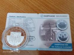 Darphane 550. yıldönümü Darphane Gümüş Hatıra Para (sertifikalı )