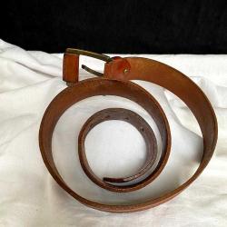 Nostaljik Kalın Deri Kemer