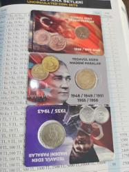 Cumhuriyet dönemi 1938 5 Kuruş-1956 Yılı 25 Kuruş-1974 Yılı 5 Kuruş