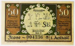 Almanya Asırlık Notgeld 50 Pfenning..((1921))