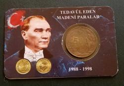 1989 500 Lira Kendi Özel Tanıtım Kitinde (Meksika baskısı)