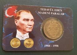 1989 500 Lira Kendi Özel Tanıtım Kitinde (Meksika baskısı)