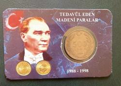 1989 500 Lira Kendi Özel Tanıtım Kitinde (Meksika baskısı)