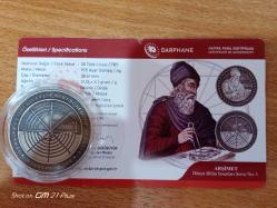 Arşimet Darphane Sertifikalı Okside Gümüş Hatıra Para  Dünya Bilim İnsanları Serisi No:1 ( sertifikalı)