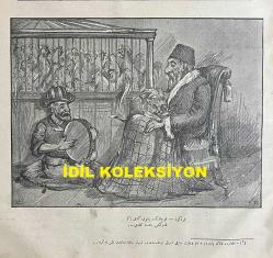 Osmanlıca Karagöz Mizah Dergisi-Gazetesi, Orijinal Dönem Basım, (Ottoman Magazine-Newspaper-Journal Illustré Cara-Gueuz) - 17 Mayıs 1909 - Sayı: 84 - Hicri: 27 Rebiülahir 1327 - Rumi: 4 Mayıs 1325 - II. Abdülhamit'in Hal Edilmesine Dair Karikatür: 
