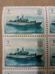 DENİZ KUVVETLERİ SERİSİ 1973 - 5 KURUŞ - (8 ADET SET)Türkiye Cumhuriyeti