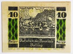 Avusturya Asırlık Notgeld 10 Heller..((1920))