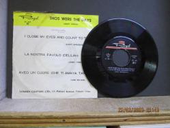 MARY HOPKIN THOSE WERE THE DAYS / DUSTY SPRINGFIELD I CLOSE MY EYES AND COUNT TO TEN / JIMMY FONTANA LA NOSTRA FAVOLO (DELILAH) / MINO REITANO A VEO UN CUORE (CHE TI AMAYA TANTO) 45 DEVİR PLAK