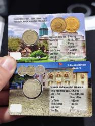 Türkiye Cumhuriyeti 1950 yılı 5 Kuruş ve 1944 Yılı 25 Kuruş