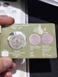 Sultan Reşat 1327/5 Nikel 40 Para Çil