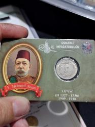 Sultan Reşat 1327/5 Nikel 10 Para Çil