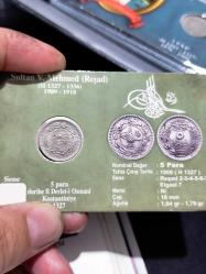 Sultan Reşat 1327/5 Nikel 5 para Çil