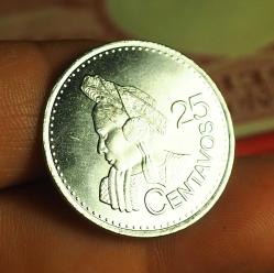 2022 GUATEMALA 25 CENTAVOS ÇİL NADİR YIL