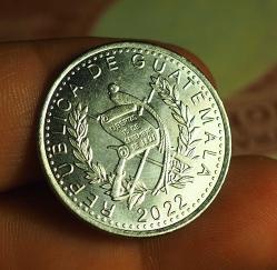 2022 GUATEMALA 25 CENTAVOS ÇİL NADİR YIL