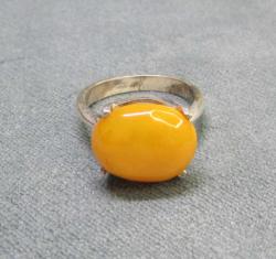 SeCCaR KAYA DaMLa KEHRİBAR TaŞLı GÜMÜŞ KADIN YÜZÜĞÜ....