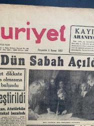 Cumhuriyet - 10 Kasım 1953 Ataürk’ün naaşının nakli manşette