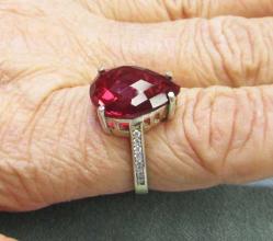 LAL KUVARS TaŞLı GÜMÜŞ KADIN YÜZÜĞÜ....