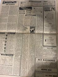 TERCÜMAN GAZETESİ - DOĞUM GÜNÜ HEDİYESİ (TURKISH NEWSPAPPER) - 29 ŞUBAT 1972 - SADECE DÖRT SAYFADIR -Aykan-İnönü-Suna San-Ulvi Yenal-Rauf Tamer-Züleyha Münif-Kemal Ilıcak-Ali Rıza Alan-Necip Kapanlı-Kemal Belgin-Halit Kıvanç-Benzollü tarım ilaçlarından da 41 vatandaşın öldüğü açıklandı-Benzol kullanmak şarta bağlanacak-Dışardaki işçi paraları yurda getirilecek-Yayınımız üzerine ilgililer harekete geçti ve-Yangın söndürme gemisi ilk tatbikatında denize su sıktı-Sıkıyönetim mahkemesi savcı ve hakimleri şahitlik yaptı-Mahkemeye hakaret eden beş avukat yargılandı-Diyarbakırda 10 ayda 1678 silah ele geçirildi-Büyük şehir büyük dert-Dünyayı değiştiren hafta-Bütün elektrik süpürgeleri emer fakat bu kâfi mi-Ali Rıza Alan için af ümidi doğdu-Beşiktaş şans G Saray futbolla yürüyor-Trabzon Kayseri maçında çifte doping yapıldı-Fenerbahçeyi yabancı eller kurtarıyor-Her horoz kendi çöplüğünde ötemiyor-Kocaelispor boksta Bursa İhtisası 8-1 yendi-Türkiye kupasında yarı Saner 4 gücü ile oynuyor-Haftanı
