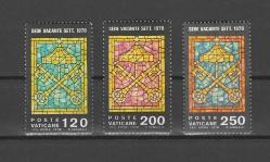 1978 Vatikan Vitraylar Papa I. John Paul'un Ölümü Tam Seri MNH