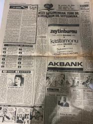 TERCÜMAN GAZETESİ - DOĞUM GÜNÜ HEDİYESİ (TURKISH NEWSPAPPER) - 31 TEMMUZ 1969 - SADECE DÖRT SAYFADIR -Celal Bayar-Fuat Kaçar-R. Üner-H. Aydıner-M. İzmen-Suna San-H. Fahri Ozansoy-Züleyha Münir-Rauf Tamer-D. Wright-Christian Barnard-Saatçigil-Zeki-Kaloperoviç-Metin-Ionescu-Pele-Eski bir şakinin oğlu 3 kişi öldürüp dağa çıktı-Bayar memleket için son sözünü söyledi-Vahim hadiselerin hızı kesilmemiştir-3 Bakan istifa etti yenileri açıklandı-Ayın ilk renkli resmini Tercüman neşrediyor-Bazı siyah noktalar Merihte bitkisel hayata işaret sayıldı-Müze soygunundan Türk Dil Kurumunun dil soygunu-Zeytinburnu Kastamonu şubelerimiz bugünden itibaren hizmetinizdedir-Arabanızın kalbinde yatan aslan-F.Bahçe Bursa ile başka ilde oynar-Şampiyon postu seriyor-Ionescu başkan bir arabulucu Fenerbahçede dargın adam kalmadı-Beşiktaş Bolu’ya 1-0 mağlup oldu-Pele tek maçta 57.500 lira aldı-Dr Christian Barnard eşinden ayrıldı-Müze bekçileri için silah taşıma izni istendi
