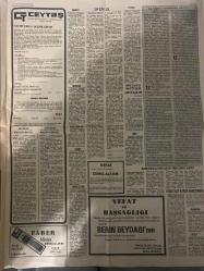 TERCÜMAN GAZETESİ - DOĞUM GÜNÜ HEDİYESİ (TURKISH NEWSPAPPER) - 12 MART 1976 - SADECE DÖRT SAYFADIR -Yavuz Donat-Ahmet Kabaklı-Rauf Tamer-Lütfi Doğan-Kemal Ilıcak-Cemil Altan-Berin Beydağı-Kemal Belgin-Muhammed Ali-Jimmy Young-Kemal Delgin-Aydın Irgen-Güven Taner-CHP İçinde Sol İkiye Ayrıldı-6 Ok Nereye Bakıyor-Baykalcılar Genel Merkezi Deleceğiz Diyor-Korgeneral Göksaran Görevinden Alındı-Demirel Bu Memleketi Masa Başında Almadık Dedi-Angolada Kadınlar Irz Düşmanı 17 Kübalı Askerin Kurşuna Dizdi-Sevgili Peygamberimizin Ebedi Risaleti-Döviz-Kırık Dökük-Kadınlarımız-Toplumun Başarısızlığının Sebebi Kadınlara Gösterdiğimiz Kayıtsızlıktır-Ceytaş Yönetim Kurulu Başkanlığından-CHP İçine Sol-Demirel-12 Marttan Kalan Sözler-Dıştaki-12 Politikacı 900 PTT İşçisi Greve Başladı-Kaddafi Kendisini Devirmek İsteyenleri Ele Geçirmek İçin Çakal İle Anlaştı-Vefat-Cemil Altan-Vefat ve Başsağlığı-Berin Beydağının Ölümü-Alpaslan 40 Günden Beri İdman Yapmadan 6 Maçta Başarı ile Oynadı-M Ali 30 Nisanda Jimmy