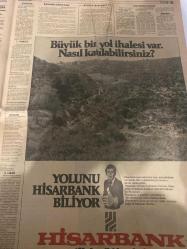 TERCÜMAN GAZETESİ - DOĞUM GÜNÜ HEDİYESİ (TURKISH NEWSPAPPER) - 26 NİSAN 1981 - SADECE DÖRT SAYFADIR -Ahmet Kabaklı-Rauf Tamer-Aydın Erol-Sadun Aren-İsmet Atlı-M Said Şamil-Ödenmiş protestolu senet için af-Fransada bugün başkanlık seçimi yapılıyor-Şehit diplomatlarımızın varisleri tazminat alacak-4 kişinin katili evde yaptırdığı özel bölmede yakalandı-Çeşitli bölgelerde son 3 gün içinde 18 bin silah 114 bomba bulundu-Lale festivali Emirgan korusunda şenliklerle başladı-Ermeni propagandası ve Türk aydını-Eski parlamenterler-Büyük bir yol ihalesi var nasıl katılabilirsiniz-Yolunu Hisarbank biliyor-G Saray 2 Trabzon 1-Lider İstanbulda zor bir gün yaşadı-Avrupa serbest güreş şampiyonası-Minderden silindik-Sahane oynayan Kıyaş Mönchengladbach Stuttgartın ilk golünü attı-Tirekeden Bilde cevap-Gerçekçi gerçekler-Bild ve bizimkiler-Değişen bir şey yok