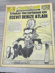 GIRGIR Mizah Dergisi Sayı 118 – Erbakan’dan Kurtulmak İçin Ecevit Denize Atladı Kapak – Koleksiyonluk