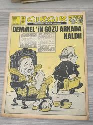 GIRGIR Mizah Dergisi Sayı 147 – Demirel’in Gözü Arkada Kaldı Kapak – Politik Mizah Koleksiyonluk