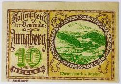 Avusturya Asırlık Notgeld 10 Heller..((1920))