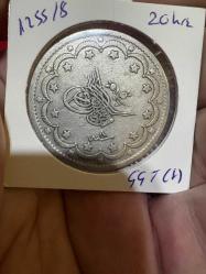 ABDÜLMECİD GÜMÜŞ 20 Kuruş (1255/8) Kostantiniye Koleksiyonluk Gümüş  20 Kuruş.