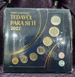 2022 Darphane Madeni   içinde  Hatıra Gümüş 1 Türk Lirası dahil orjinal Set