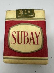 1960 Dönemi Subay Sigara pakedi ÇT dolu açılmamış kolleksiyonluk