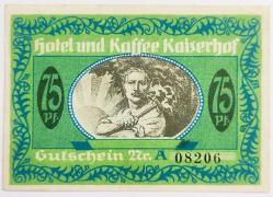 Almanya Asırlık Notgeld 75 Pfenning..((1922))