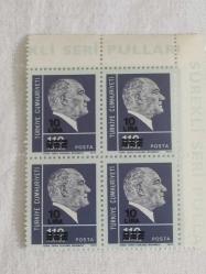 PUL0329-TÜRKİYE CUMHURİYETİ 1976 ATATÜRK TEMALI SÜRSARJLI PUL 110 KURUŞ/10 LİRA