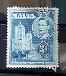 İngiliz Yönetimindeki Malta 1938 - damgalı