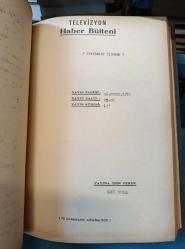 TRT TELEVİZYONU OLAYLARIN İÇİNDEN HABER BÜLTENİ 1972 - 1973