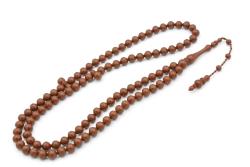 Sistemli Sığırcık Kesim 99 luk Açık Kahverengi Toz Kehribar Tesbih