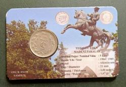 1982 5 Lira Kendi Özel Tanıtım Kitinde