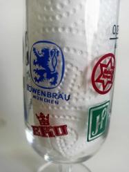 Karas, Weihenstephan, Eku, Löwenbräu, HP, Patrizier Bira Bardağı 0,21 L Vintage Bardak - Nadir