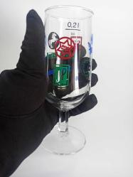 Karas, Weihenstephan, Eku, Löwenbräu, HP, Patrizier Bira Bardağı 0,21 L Vintage Bardak - Nadir