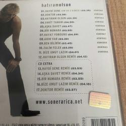 Soner Arıca - Hatıram Olsun Cd ( 1 adet kılcal çizik vardır )
