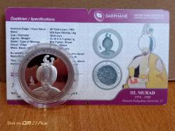 3.Murad Osmanlı Padişahları Serisi No:12 Gümüş Hatıra Para